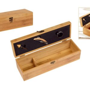 SET VINO SCATOLA 1 BOTTIGLIA CON 3 ACCESSORI