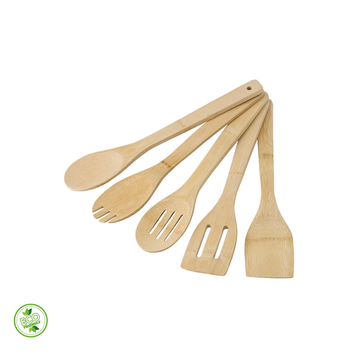 SET CUCINA 5 PEZZI IN BAMBOO