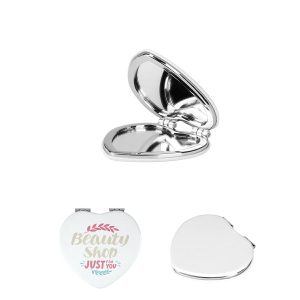 SPECCHIETTO A FORMADI CUORE CON DOPPIO SPECCHIO