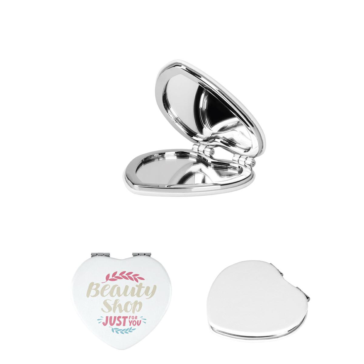 SPECCHIETTO A FORMADI CUORE CON DOPPIO SPECCHIO