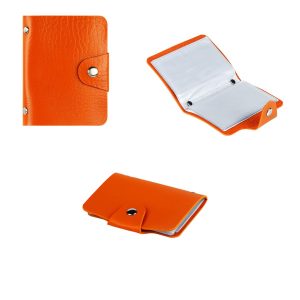 PORTACARD 12 POSTI IN PU CON 6 BUSTE