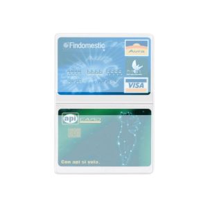 Portacard 2 ante inpvc Made in italy