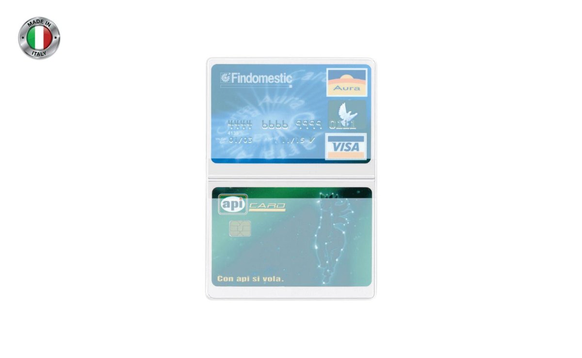 Portacard 2 ante inpvc Made in italy - immagine 2