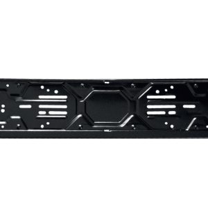 Portatarga posteriore in metallo nero Made in Italy