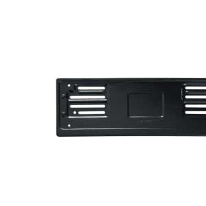 Portatarga anteriore in metallo nero Made in Italy