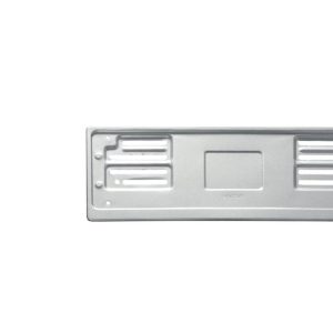 Portatarga anteriore in metallo grigio Made in Italy