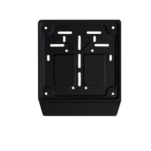 PORTATARGA MOTO IN METALLO NERO MADE IN ITALY