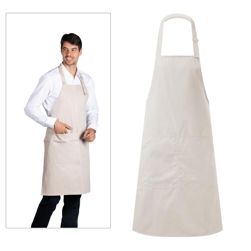 GREMBIULE UNISEX CON DUE TASCHE 70x90cm - immagine 2