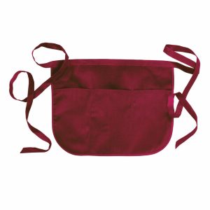 GREMBIULE BARMAN CORTO CON TRE TASCHE COTONE/POLIESTERE