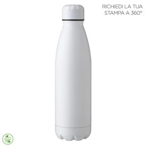 BORRACCIA IN ACCIAIO INOX304 DOPPIA PARETE 50OML FINIT.OPACA