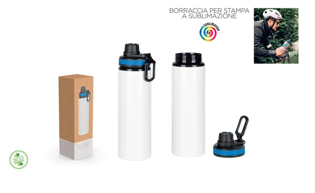 BORRACCIA PER SUBLIMAZIONE 800ML IN ALLUMINIO - immagine 2