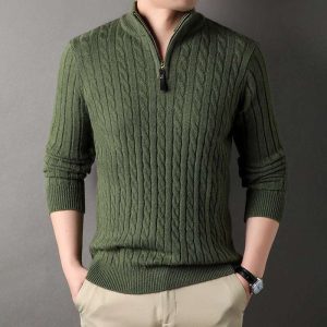 Maglione con Mezza Zip Uomo - Old Money®