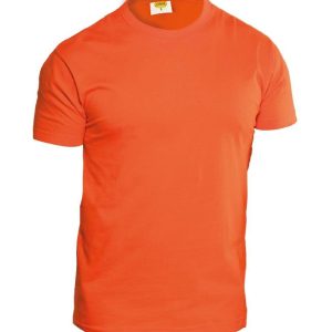 T-shirt manica corta girocollo arancio