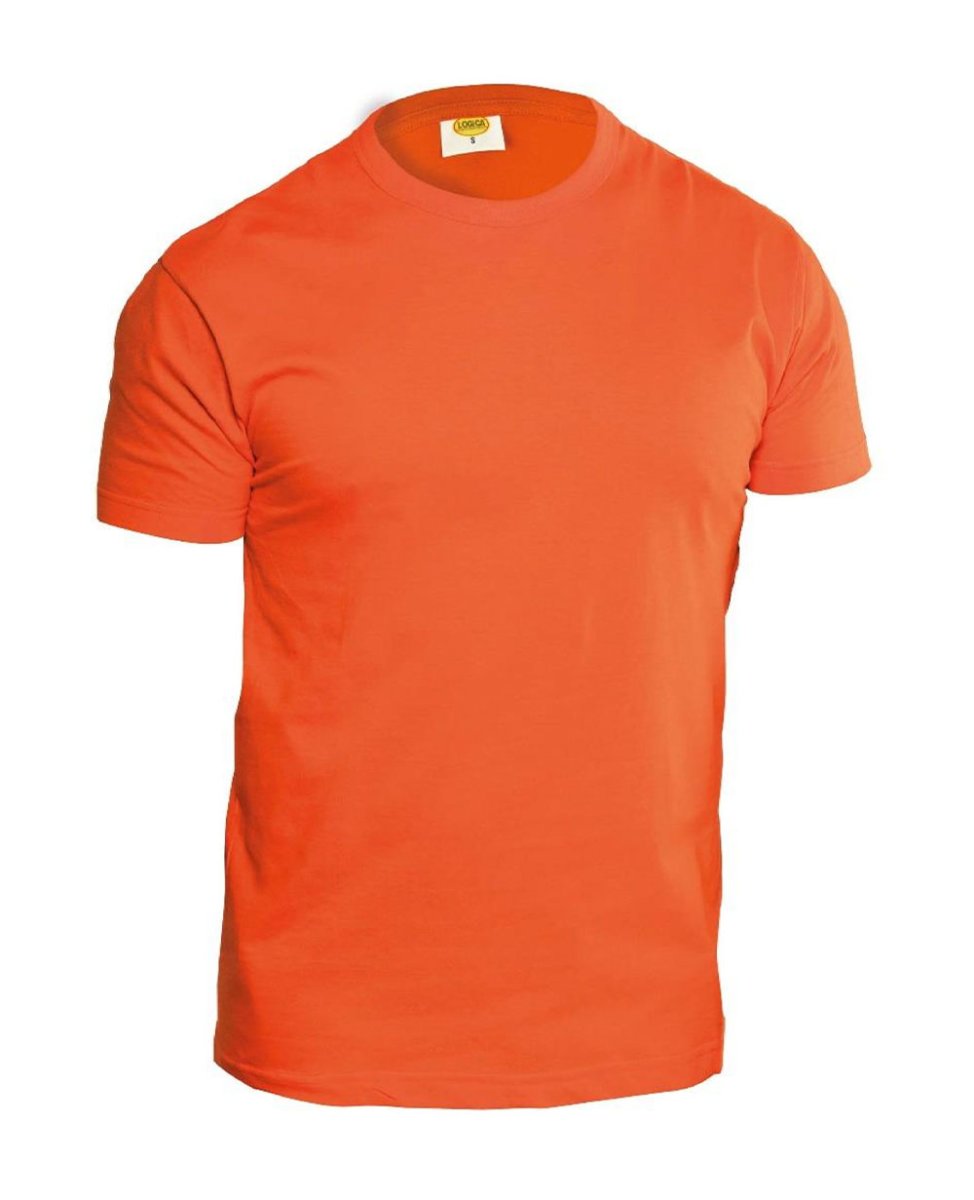 T-shirt manica corta girocollo arancio - immagine 2