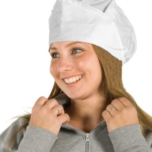 Cuffia donna in cotone con rete