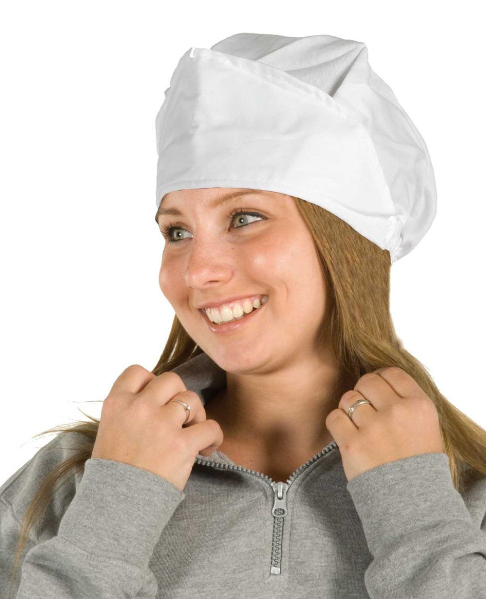 Cuffia donna in cotone con rete