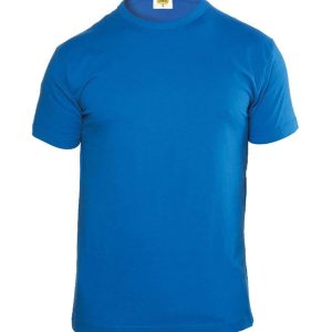 T-shirt manica corta girocollo gialla Blu Royal