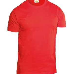 T-shirt manica corta girocollo rossa