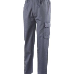 Pantalone cotone grigio con tascone