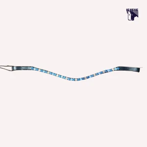 FRONTALINO SILVERLINE TACK - AZZURRO