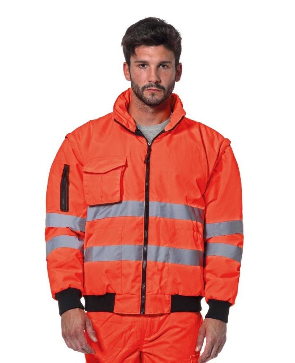 Bomber alta visibilità con bande - immagine 2