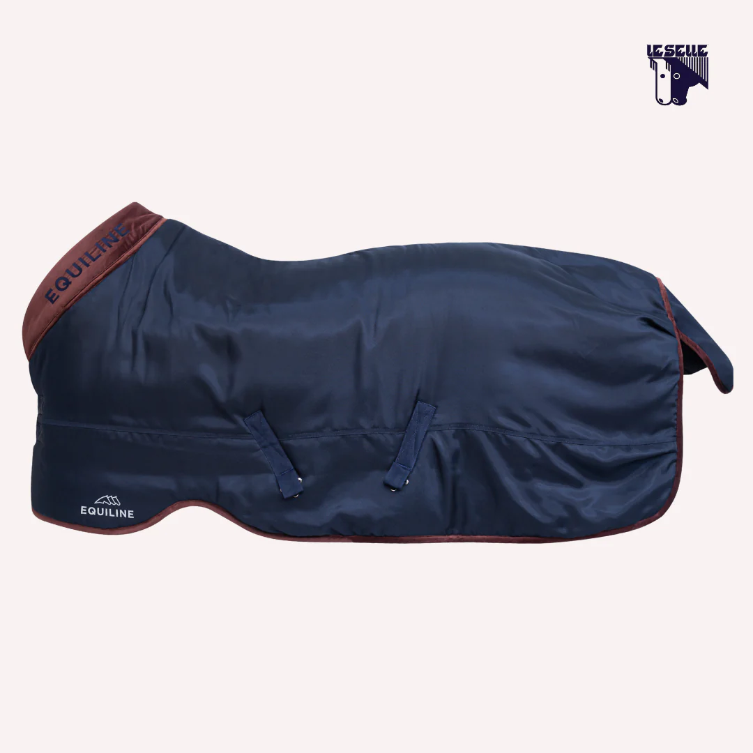 COPERTA INVERNALE EQUILINE VELUT - BLU