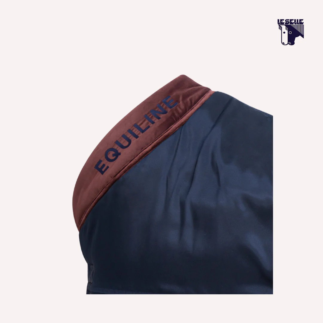 COPERTA INVERNALE EQUILINE VELUT - BLU - immagine 3
