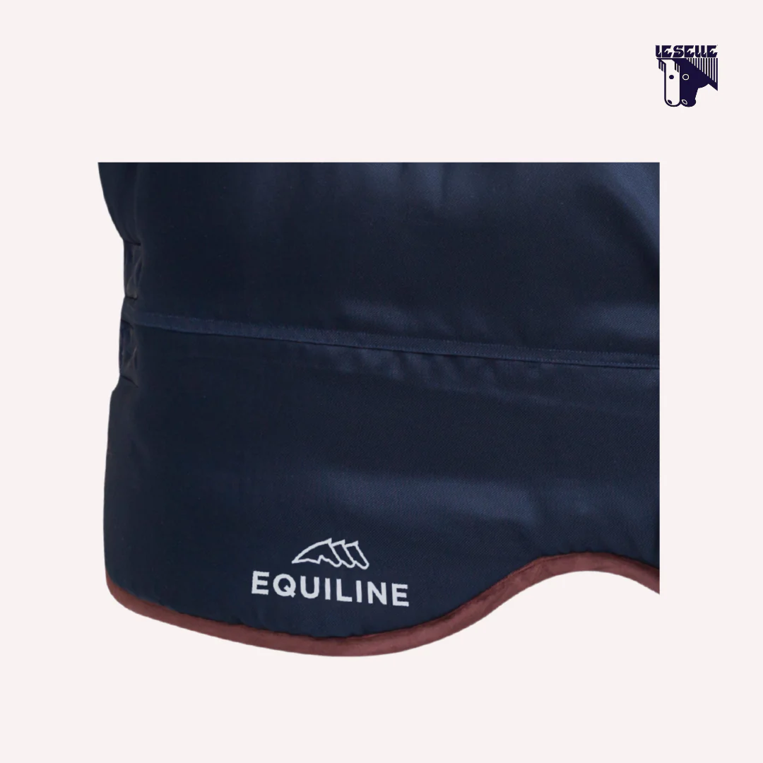 COPERTA INVERNALE EQUILINE VELUT - BLU - immagine 4