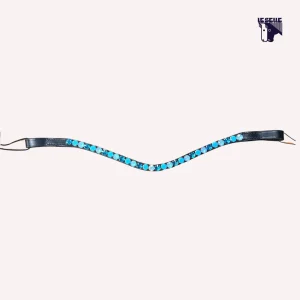 FRONTALINO SILVERLINE TACK - AZZURRO