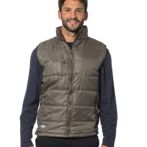 Gilet nylon beige imbottito