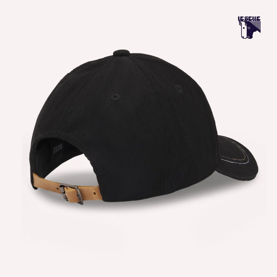 CAPPELLINO BOSS CORD - NERO - immagine 3