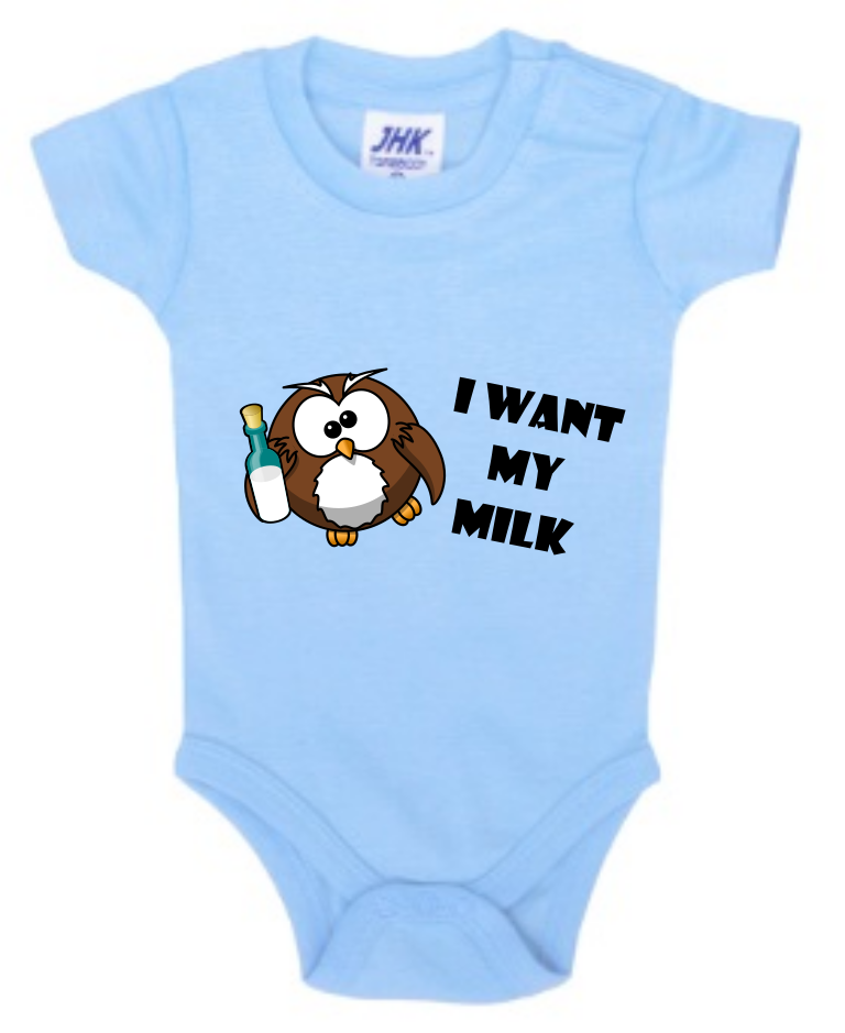 Tutina Neonato Baby Body “I want my milk” - immagine 4