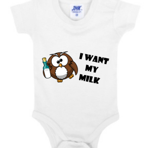 Tutina Neonato Baby Body “I want my milk”