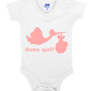 Tutina Neonato Baby Body “Sono qui!”
