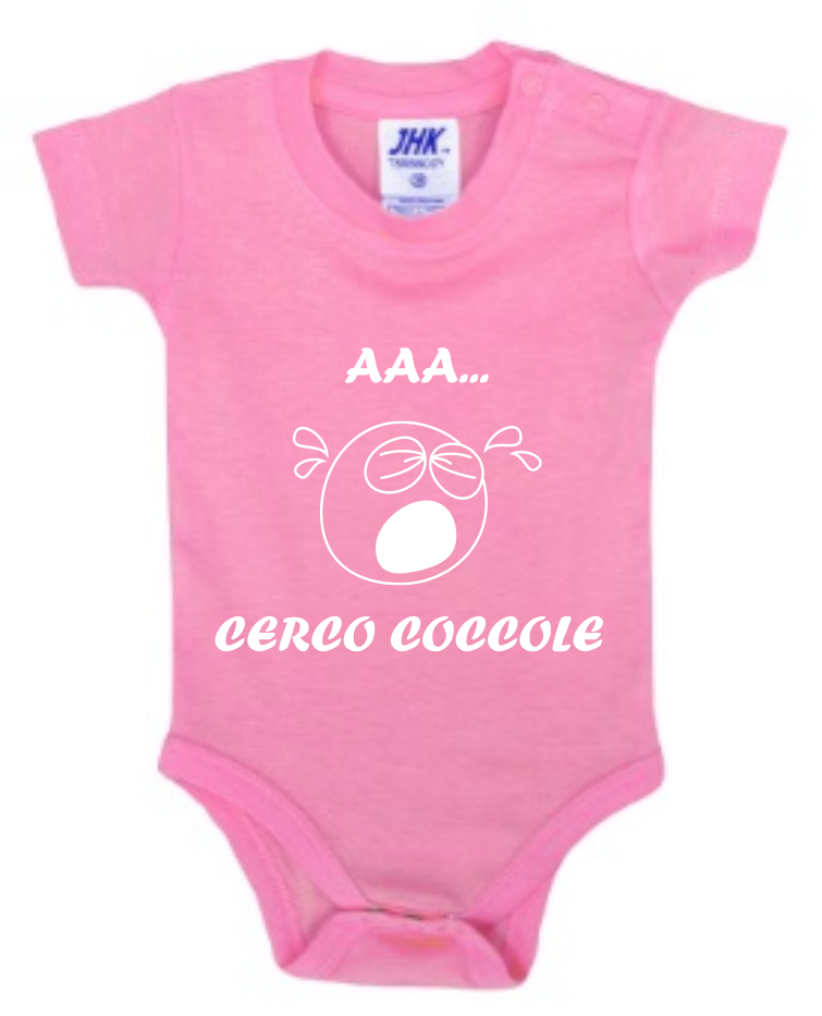 Tutina Neonato Baby Body “Cerco Coccole” - immagine 3