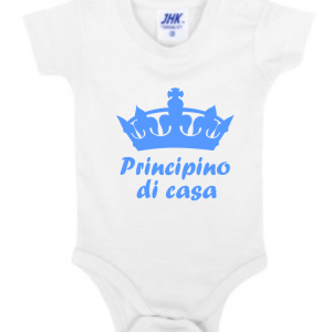 Tutina Neonato Baby Body “Principino Principessa di casa”