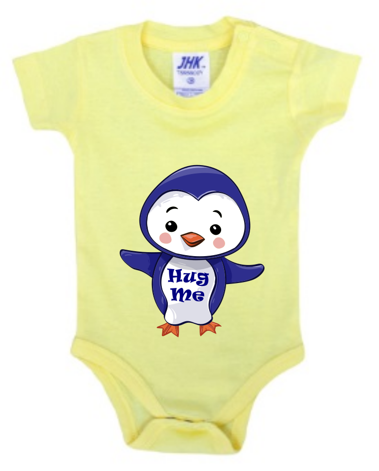 Tutina Neonato Baby Body “Pinguino Hug Me” - immagine 3