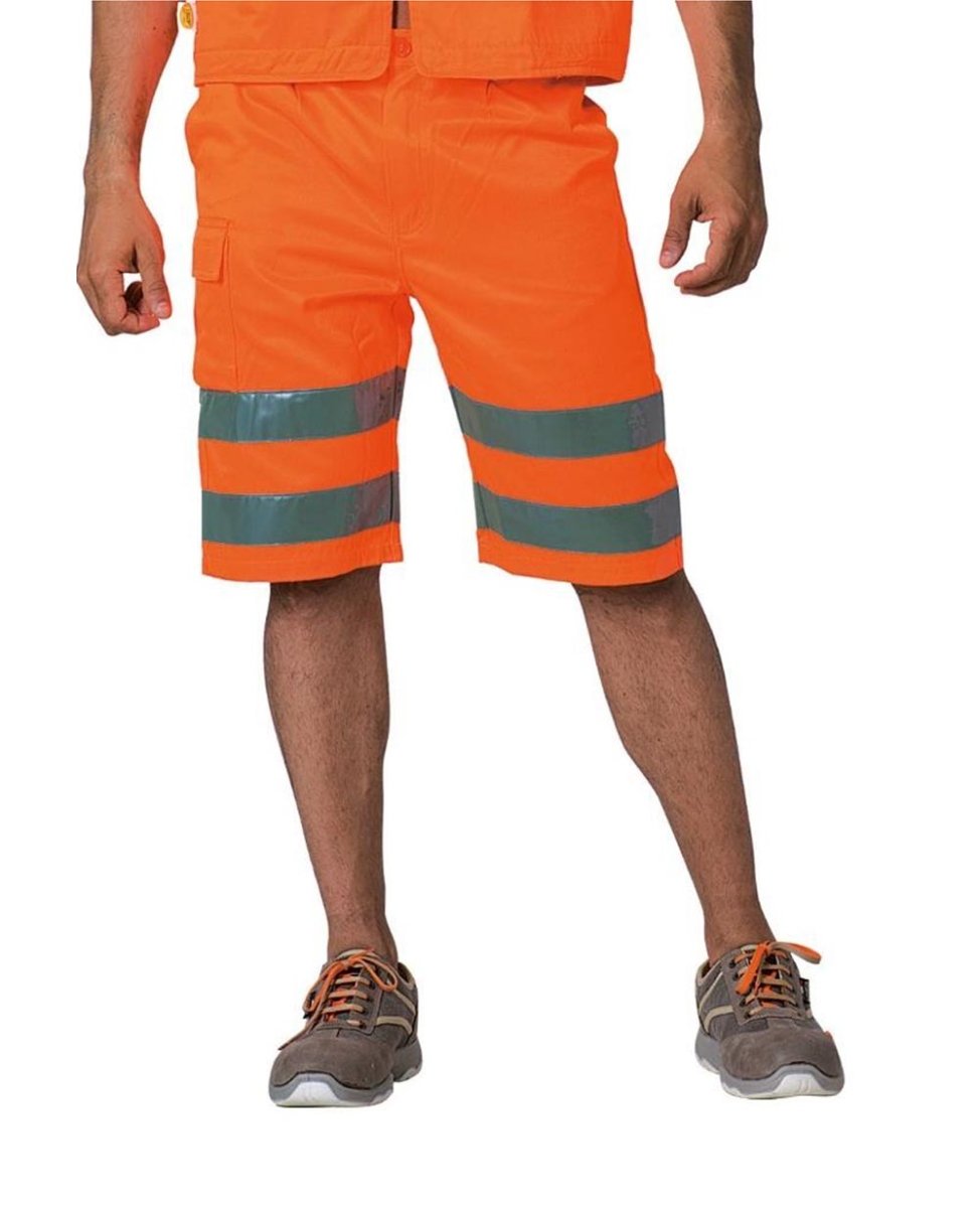 Bermuda alta visibilità arancio - immagine 2