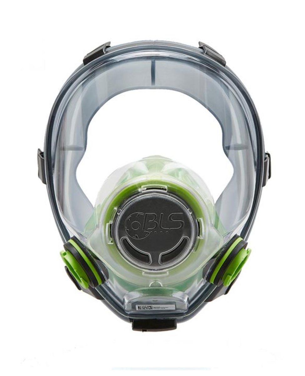 Maschera gomma pieno facciale a 2 raccordi CE - immagine 3