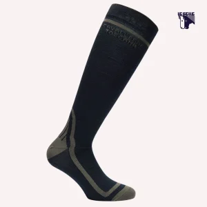 CAVALLERIA TOSCANA WOOL SOCKS - NERO/ANTRACITE
