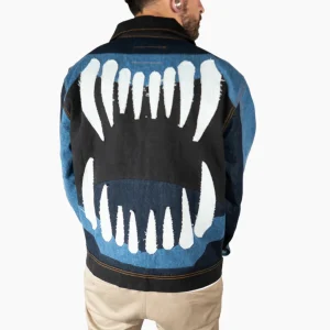 DOOMSDAY SOCIETY Giacca Denim Patchwork