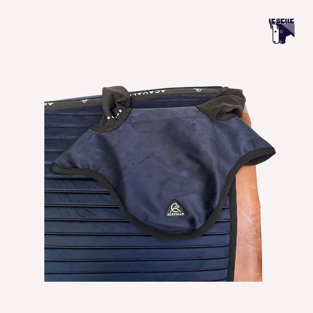 SOTTOSELLA E CUFFIETTA ACAVALLO SUBLIME - BLU - immagine 3