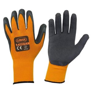 Guanto schiuma lattice arancio / nero