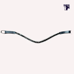 FRONTALINO SILVERLINE TACK - NERO/BIANCO