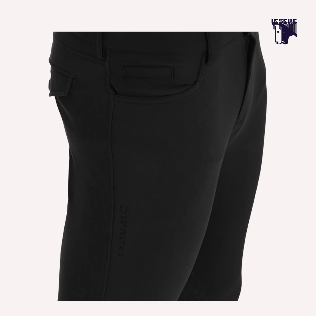 PANTALONI UOMO EQUESTRO CASPAR - NERO - immagine 3