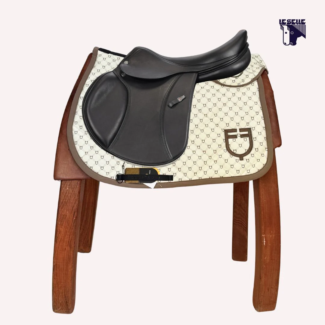 SOTTOSELLA E CUFFIETTA EQUESTRO MONOGRAM - CREMA - immagine 4