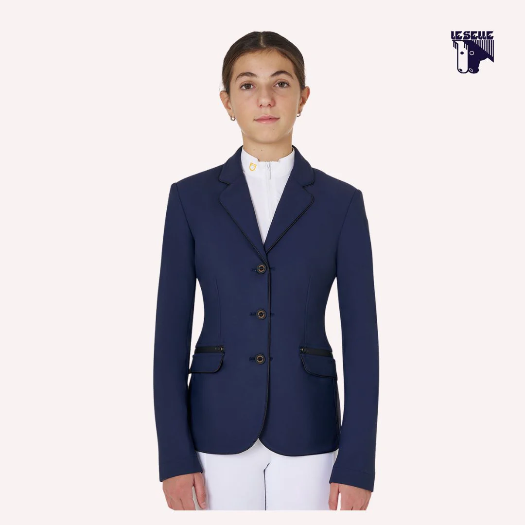 GIACCA EQUESTRO DA CONCORSO TECNOSTRETCH - BLU - immagine 2