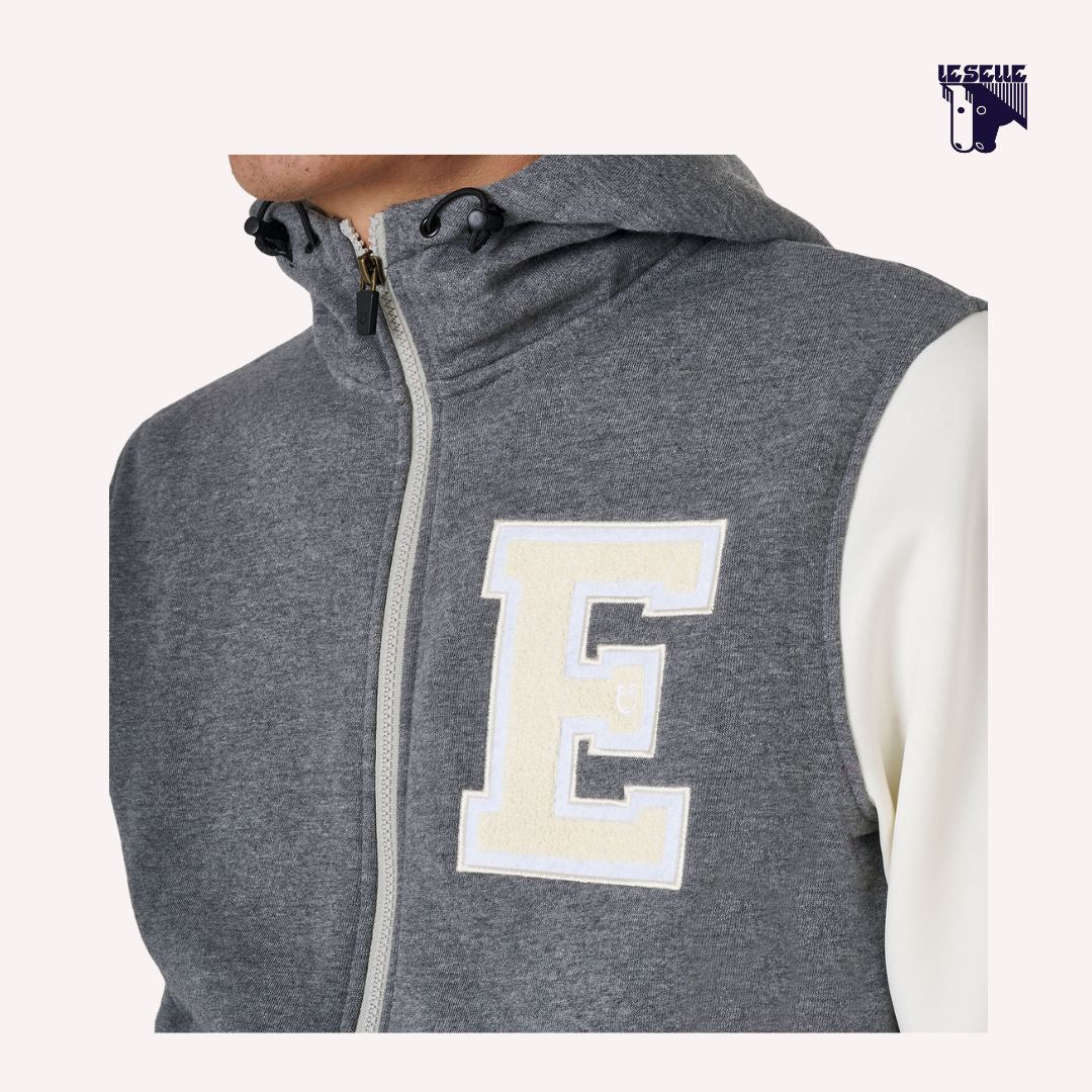 FELPA UOMO EQUESTRO BICOLOR - GRIGIO - immagine 4