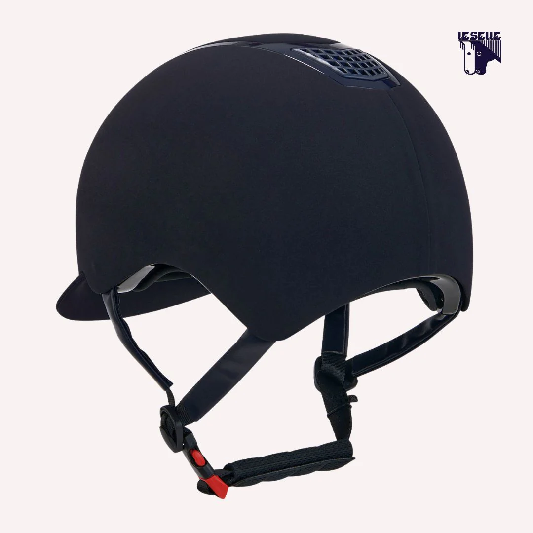 CAP EQUESTRO ECLIPSE PLAIN VELVET - BLU - immagine 3