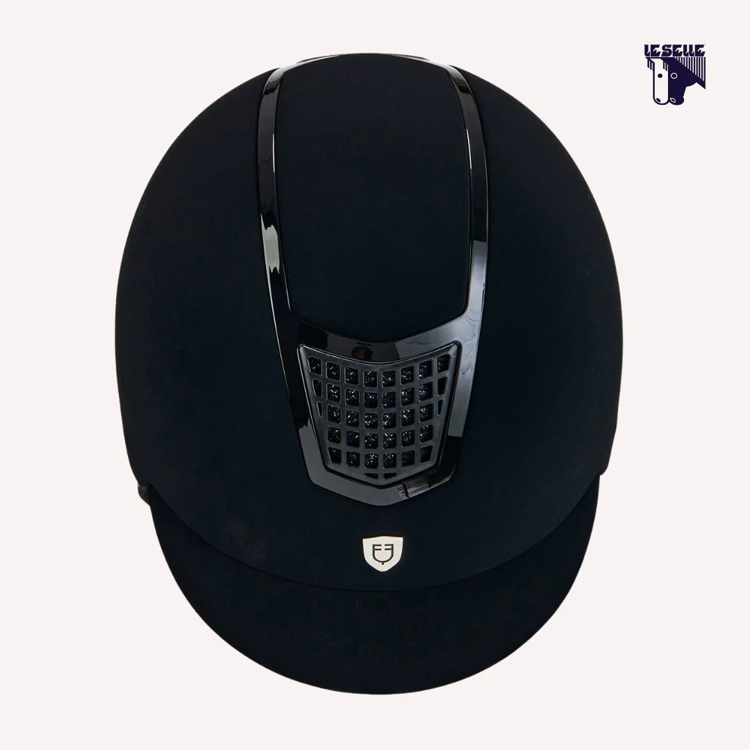 CAP EQUESTRO ECLIPSE PLAIN VELVET - NERO - immagine 4